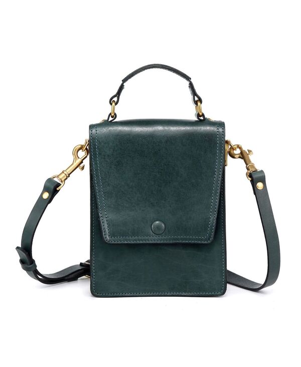 楽天ReVida 楽天市場店【送料無料】 オールドトレンド レディース ショルダーバッグ バッグ Women's Genuine Leather Basswood Crossbody Bag Teal