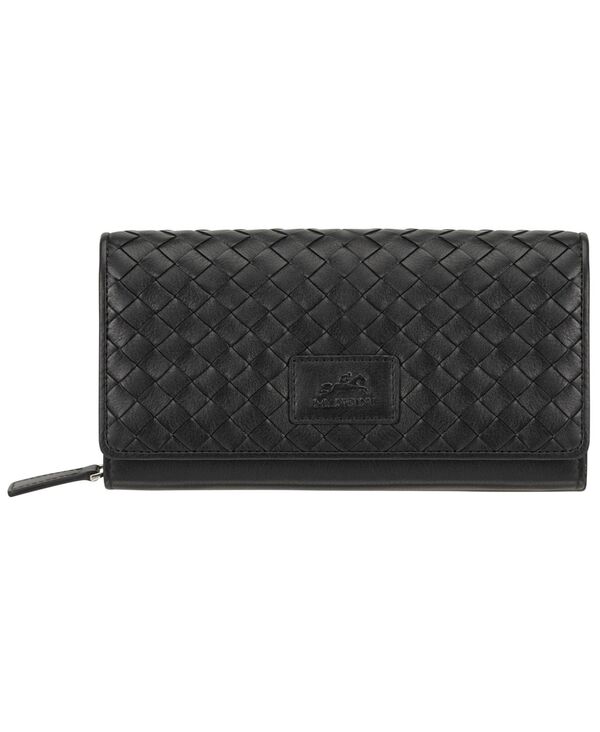 マンシーニ レディース バッグ クラッチバッグ Mancini Women's Basket Weave Collection RFID Secure ..