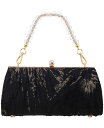 yz ji fB[X Nb`obO obO Vintage-Like Style Clutch Black