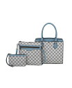 【送料無料】 MKFコレクション レディース ショルダーバッグ バッグ Finnley 3Pcs Women 039 s Set Satchel Bag Crossbody Handbag Wristlet by Mia K Denim