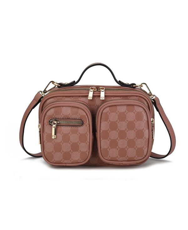 【送料無料】 MKFコレクション レディース ショルダーバッグ バッグ Jolene Multi Pocket Cross body Bag by Mia K Mauve