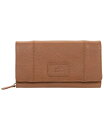 yz }V[j fB[X Nb`obO obO Women's Pebbled Collection RFID Secure Mini Clutch Wallet Camel