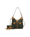 yz MKFRNV fB[X nhobO obO Harper Nylon Hobo Shoulder Handbag with Matching Wallet by Mia K- 2 pieces Olive green