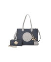  MKFコレクション レディース トートバッグ バッグ Louise Tote Bag and Wallet Set by Mia k. Charcoal