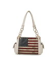 yz MKFRNV fB[X V_[obO obO Alaina Women's Patriotic Shoulder Bag by Mia K Beige