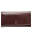 【送料無料】 マンシーニ レディース 財布 アクセサリー Equestrian-2 Collection RFID Secure Trifold Checkbook Wallet Brown