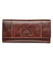 yz }V[j fB[X z ANZT[ Casablanca Collection RFID Secure Ladies Trifold Wing Wallet Brown