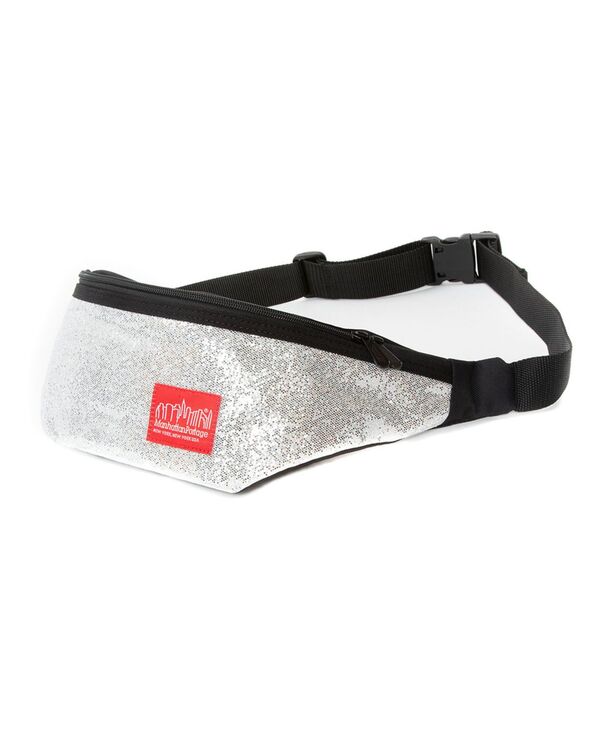 ブルックリン 【送料無料】 マンハッタンポーテージ レディース ボディバッグ・ウエストポーチ バッグ Limelight Brooklyn Bridge Waist Bag Silver-Tone