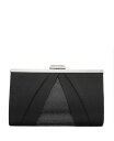 yz ji fB[X Nb`obO obO Women's Pleated Stain Crystal Frame Clutch Black