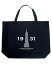 【送料無料】 エルエーポップアート レディース トートバッグ バッグ Empire State Building - Large Word Art Tote Bag Black