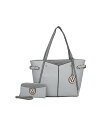 yz MKFRNV fB[X g[gobO obO Morgan Set Tote Bag with Wristlet Wallet by Mia K. Baby blue