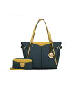 yz MKFRNV fB[X g[gobO obO Morgan Set Tote Bag with Wristlet Wallet by Mia K. Teal