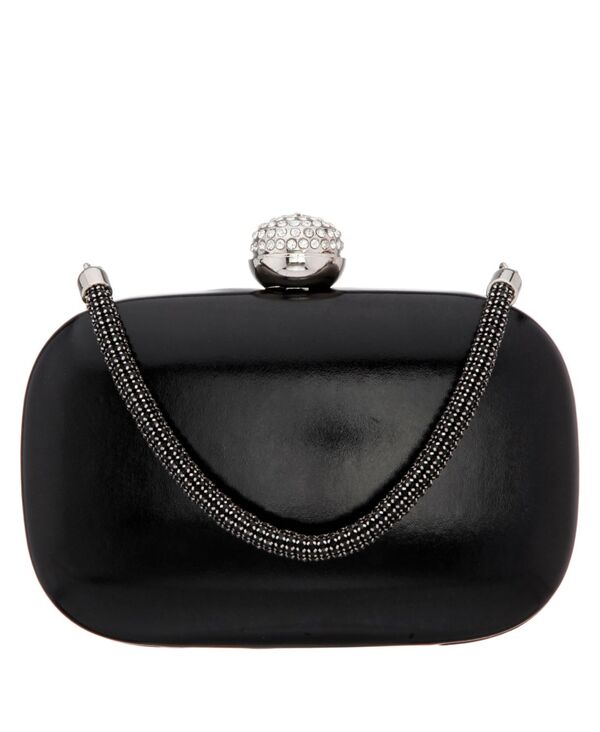 ̵ ˥ ǥ ϥɥХå Хå Women's Crystal Handle Minaudiere Black