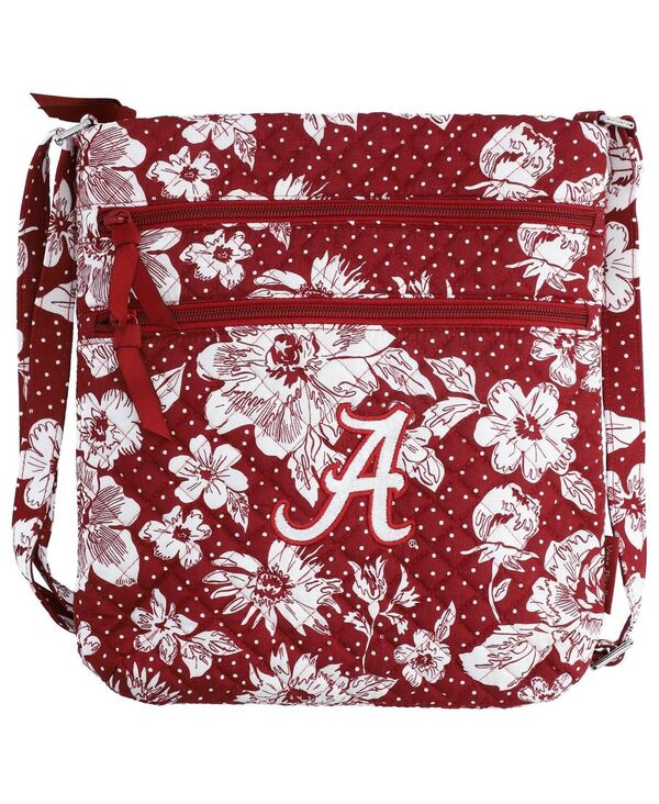 楽天ReVida 楽天市場店【送料無料】 ベラブラッドリー レディース ショルダーバッグ バッグ Women's Alabama Crimson Tide Rain Garden Triple-Zip Hipster Crossbody Bag Crimson