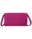 【送料無料】 ロディス レディース ショルダーバッグ バッグ Califorinia Leather Traveller Crossbody Wallet Fuschia