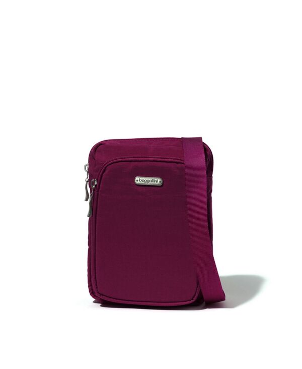 【送料無料】 バッガリーニ レディース ショルダーバッグ バッグ Dual Zipper N/S Crossbody Orchid