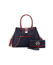 yz MKFRNV fB[X g[gobO obO Edith Women's Tote Bag by Mia K with wallet Navy blue