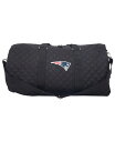 yz tHR fB[X {XgobO obO Women's New England Patriots Quilted Layover Duffle Bag Black