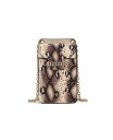 yz MKFRNV fB[X V_[obO obO Yael Snake embossed Phone Cross body by Mia K Beige