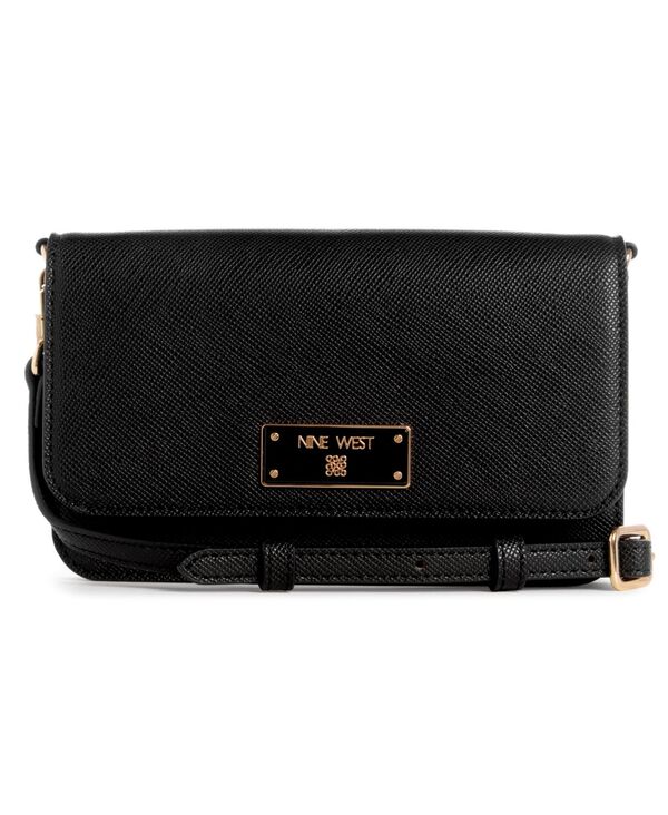 【送料無料】 ナインウェスト レディース ショルダーバッグ バッグ Brodie Phone Wallet Crossbody Bag Black