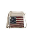 yz MKFRNV fB[X V_[obO obO Genesis Printed Flag Women's Cross body Bag by Mia K Beige