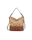 yz MKFRNV fB[X V_[obO obO Dione Hobo Shoulder Bag by Mia K Cognac combo