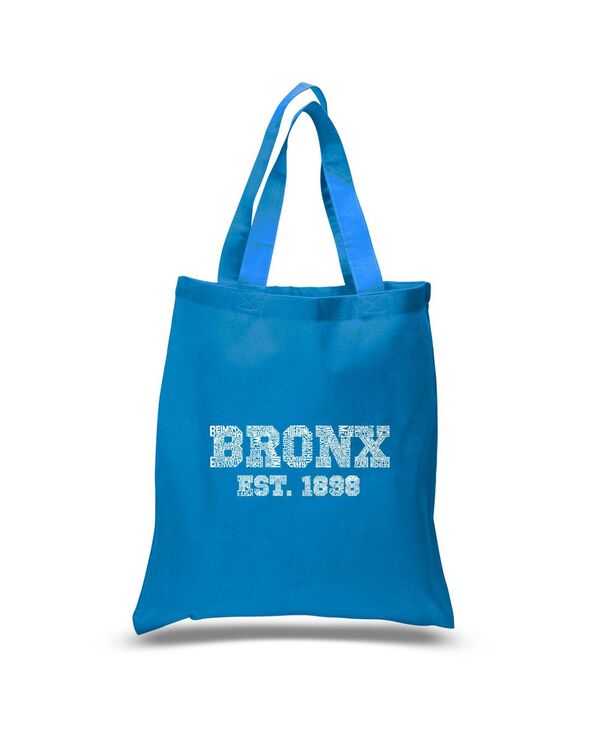 【送料無料】 エルエーポップアート レディース トートバッグ バッグ Bronx Neighborhoods - Small Word Art Tote Bag Sapphire