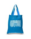 ブルックリン 【送料無料】 エルエーポップアート レディース トートバッグ バッグ Brooklyn Bridge - Small Word Art Tote Bag Sapphire