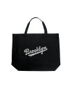 ブルックリン 【送料無料】 エルエーポップアート レディース トートバッグ バッグ Brooklyn Neighborhoods - Large Word Art Tote Bag Black