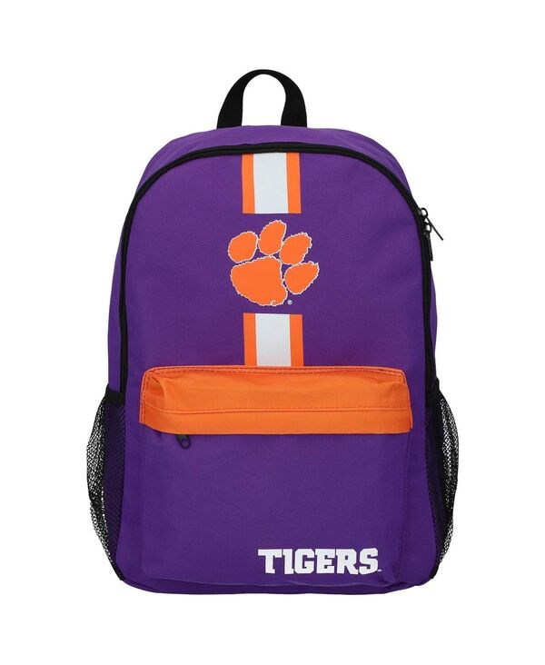 【送料無料】 フォコ レディース バックパック・リュックサック バッグ Men's and Women's Clemson Tigers 2021 Team Stripe Backpack Purple