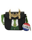 【送料無料】 ラウンジフライ レディース ショルダーバッグ バッグ Women 039 s Loki Loki for President Cosplay Crossbody Bag with Coin Holder Brown