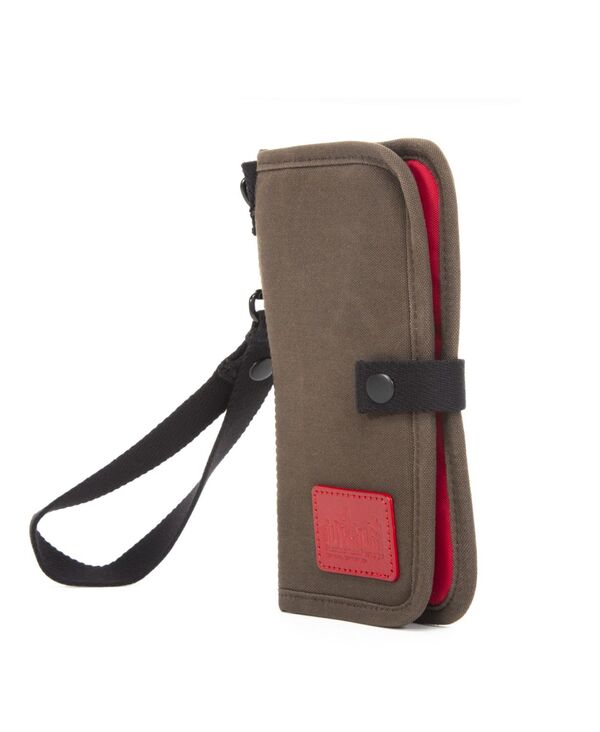 【送料無料】 マンハッタンポーテージ レディース 財布 アクセサリー Waxed Nylon Continental Wallet Dark Brown