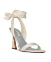 【送料無料】 ナインウェスト レディース サンダル シューズ Women 039 s Kelsie Ankle Wrap Heeled Dress Sandals Ivory Satin