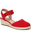 【送料無料】 ライフストライド レディース スリッポン・ローファー シューズ Kimmie Espadrilles Fire Red Canvas