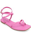 【送料無料】 ジュルネ コレクション レディース サンダル シューズ Women's Charra Strappy Sandals Fuchsia Faux Leather- Polyurethane