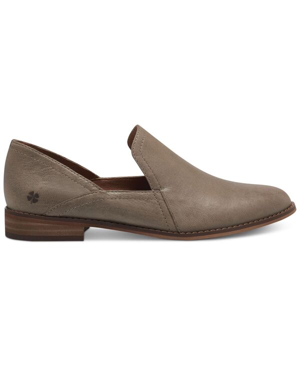 【送料無料】 ラッキーブランド レディース スリッポン・ローファー シューズ Women's Ellopy Cutout Flat Loafers Dune Leather 2