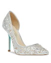 【送料無料】 ベッツィジョンソン レディース パンプス シューズ Women's Chic Rhinestone Evening Pumps Silver