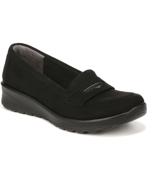  ビジーズ レディース スリッポン・ローファー シューズ Gamma Washable Slip-ons Black Microfiber