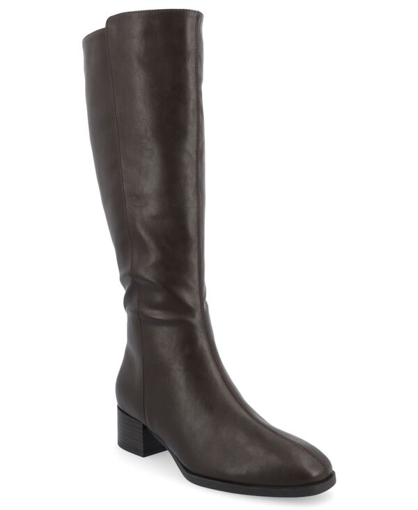 ジュルネ コレクション レディース シューズ ブーツ・レインブーツ Journee Collection Women's Devri Regular Calf Boots Brown ブラウン(4)