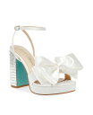 【送料無料】 ベッツィジョンソン レディース サンダル シューズ Women's Maddy Bow Platform Evening Sandals Ivory