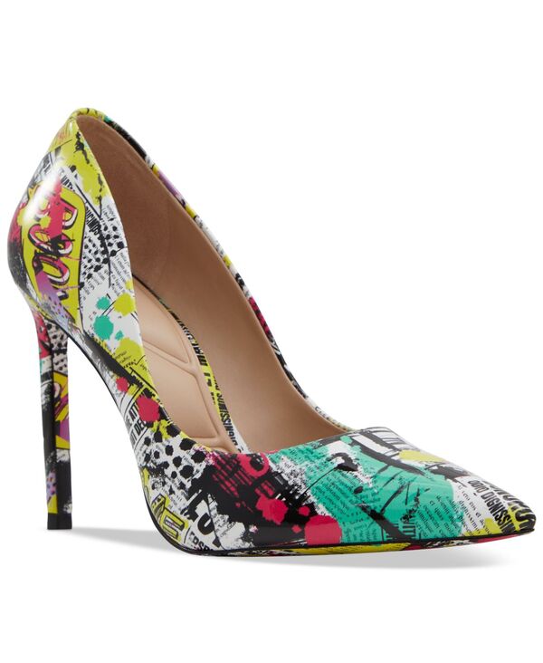 アルド 【送料無料】 アルド レディース パンプス シューズ Women's Stessy 2.0 Printed Pointed-Toe Stiletto Pumps Patent Newspaper Print Multi