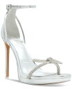 yz Ah fB[X T_ V[Y Women's Serene Bow Ankle-Strap Bow Dress Sandals Silver Mirror