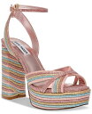 【送料無料】 スティーブ マデン レディース サンダル シューズ Women 039 s Laurel Two-Piece Ankle Strap Platform Dress Sandals Rainbow Glitter