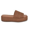 【送料無料】 ナインウェスト レディース サンダル シューズ Women's Keziah Square Toe Slip-On Casual Sandals Dark Brown