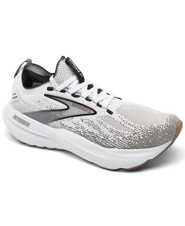  ブルックス レディース スニーカー ランニングシューズ シューズ Women's Glycerin Stealthfit 21 Running Sneakers from Finish Line White Gray Black