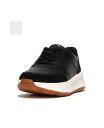【送料無料】 フィットフロップ レディース スニーカー シューズ Women's F-Mode Leather or Suede Flatform Trainer Sneakers Black