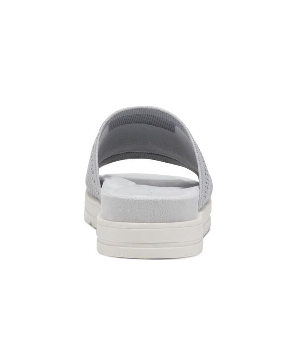 【送料無料】 イージースピリット レディース サンダル シューズ Women's Siena Round Toe Casual Slip-on Sandals Light Gray Silver 3