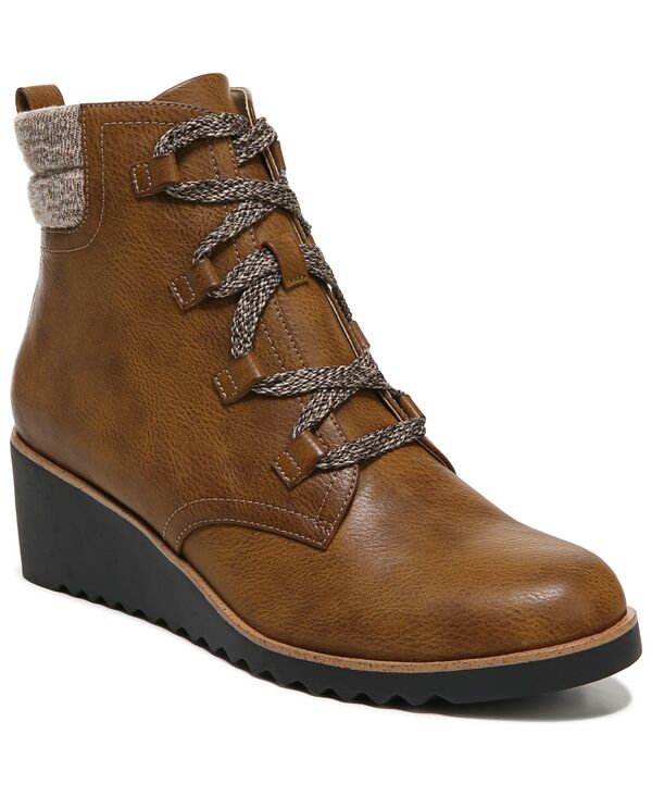 【送料無料】 ライフストライド レディース ブーツ・レインブーツ シューズ Zone Booties Whiskey Brown Faux Leather