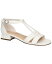 【送料無料】 イージーストリート レディース サンダル シューズ Women's Aris Buckle Wedge Heel Sandals White