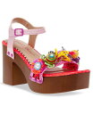 【送料無料】 ベッツィジョンソン レディース サンダル シューズ Women 039 s Deana Embellished Two Piece Platform Heel Dress Sandals Pink Multi